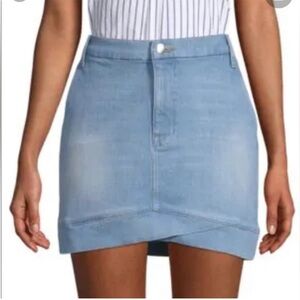 Frame Denim Light Blue Mini Skirt
